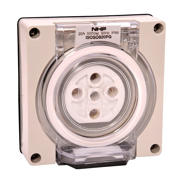 Iso Socket outlet 5 pin 20A 500V
