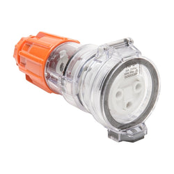 Iso EXTENSION SOCKET 3 ROUND PINS 20A 250V AC EO