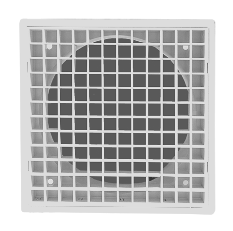 Manrose 150mm Eggcrate Grille-White Simx