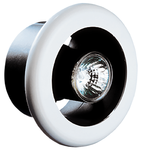 Manrose 100mm Showerlite Diffuser White Including Lam Simx