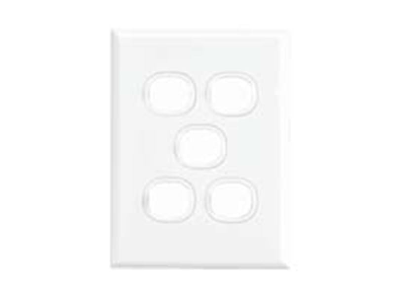 Vynco Home Switch five gang plate