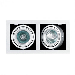 SUPERLUX GIMBAL MR16 2 LGHT SILVER GREY