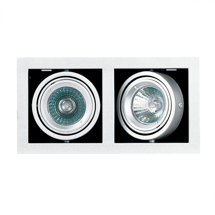 SUPERLUX GIMBAL MR16 2 LGHT SILVER GREY