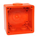 Iso Enclosure 1 gang RES ORANGE