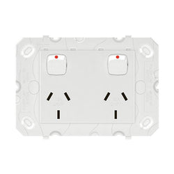 Legrand Arteor Double outlet 10A sw GPO Wh