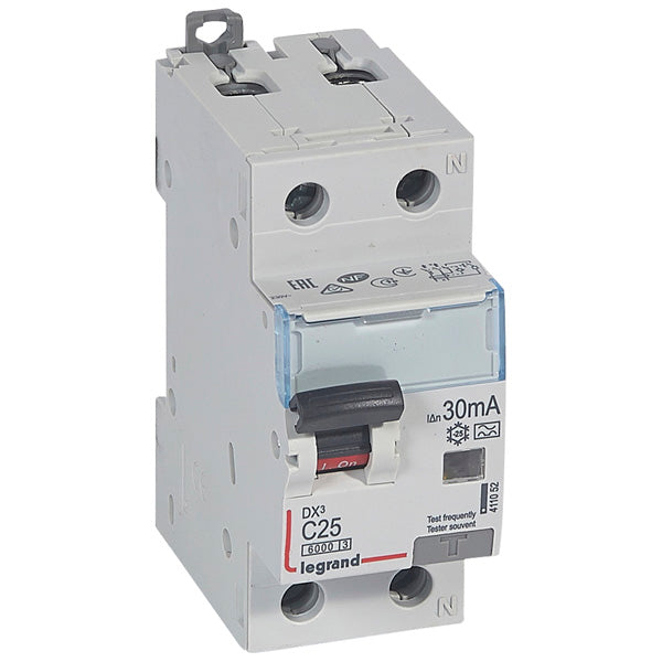 Legrand HPM RCBO DX3 1PN 25A A 30MA 2M