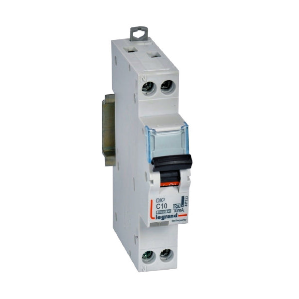 Legrand HPM RCBO DX3 2P 1MOD 10A 10MA PN