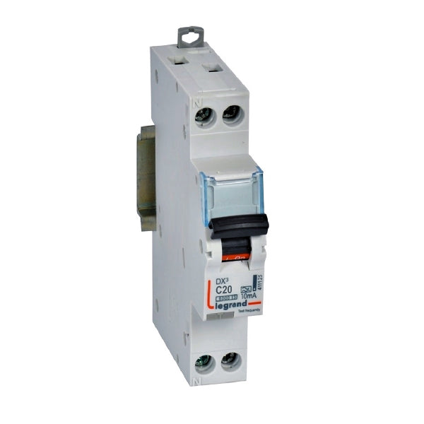 Legrand HPM RCBO DX3 2P 1MOD 20A 10MA PN