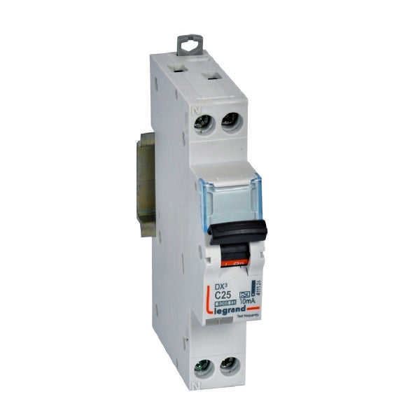 Legrand HPM RCBO DX3 2P 1MOD 25A 10MA PN