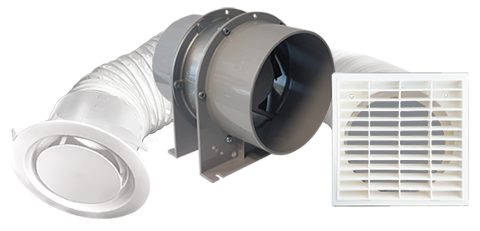 Manrose 150mm SHOWER FAN KIT SF150S(SF6S) Simx