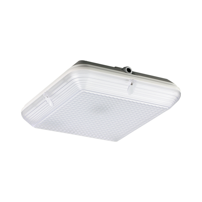 Glight 20W SQUARE LED OYSTER IP65 4000K WITH MICROWAVE MOTION SERSO