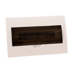NHP MOD6 LOADCENTRE 18 WAY DIN FLUSH TRANSPARENT DOOR