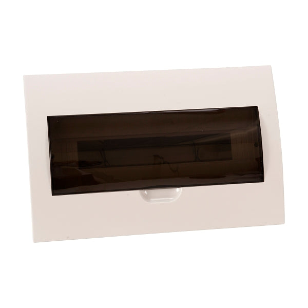 NHP MOD6 LOADCENTRE 18 WAY DIN FLUSH TRANSPARENT DOOR