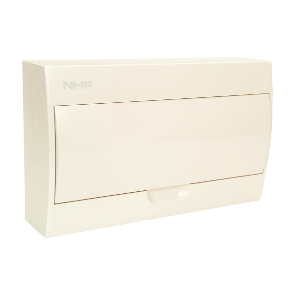 NHP MOD6 Dis board 18 way sur wh door — Scott Electrical