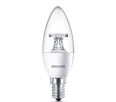 Philips 929001142589 Lamp LED Candle 5.5W 2700K SES E14 Candle Clear B35 2pc