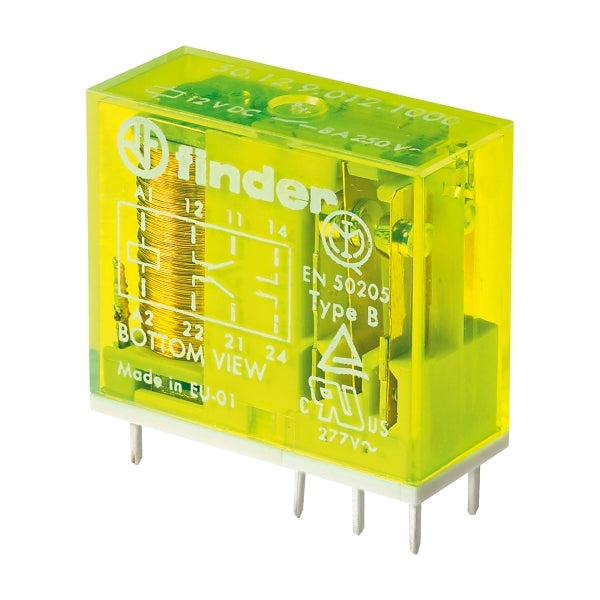 Finder Safety Relay Forcibly Guided 8A 2C/O 24VDC Coil