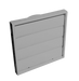 Manrose 150mm Grill Gravity Shutter Grey Simx