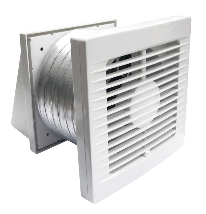 Manrose 150MM 12 VAC THROUGH WALL FAN KIT INC TRAN Simx