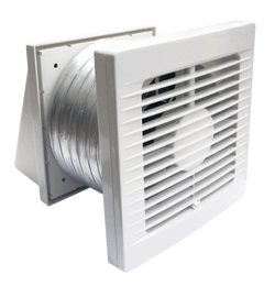 Manrose 150mm THROUGH WALL FAN KIT XP150T 87 l/s TI Simx