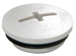Wiska Polyamide Stop End, M25, 8mm, Grey, IP68