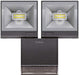 Theben theLeda S20 BK 2xLED Spotlight & PIR Black 180 20W IP55