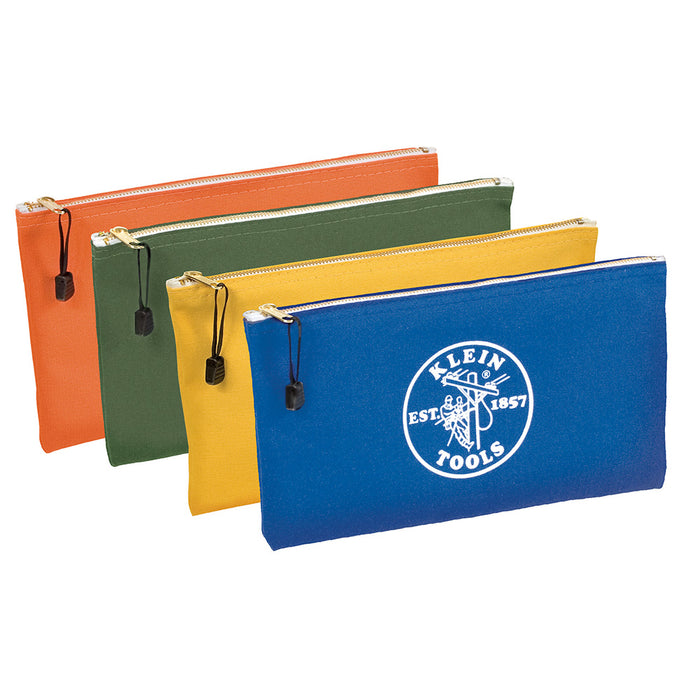 Klein 4-PK ZIPPER BAGS - ASST COLORS