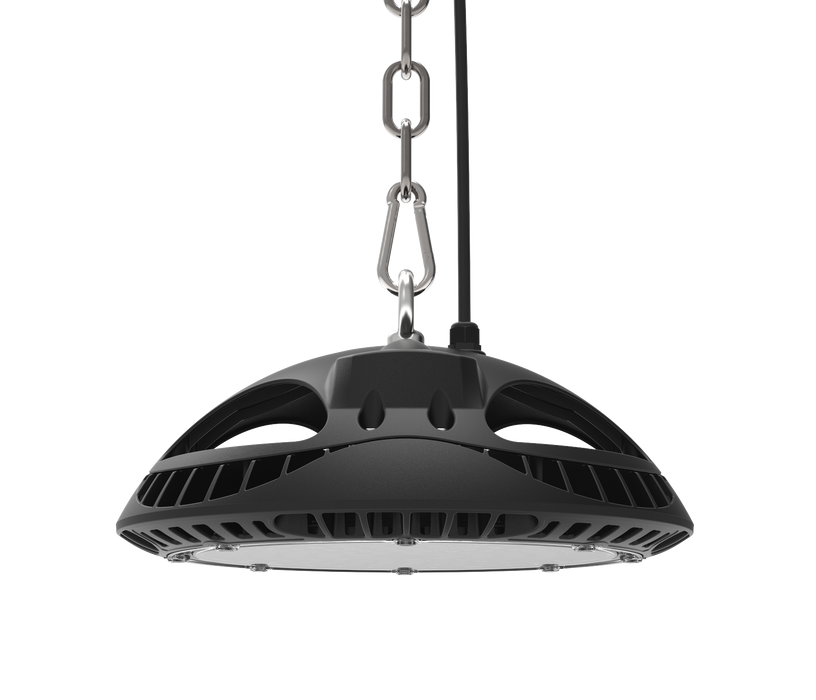Evolve 150W APOLLO PRO LED Highbay 4000K 100° Beam Angle with Glare Shield 19,500lm Finish: Graphite Black
