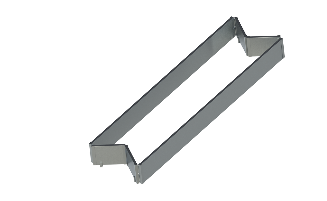 Staffy  Toe board alloy foldable (1220mm x 2m) - 1 per pack