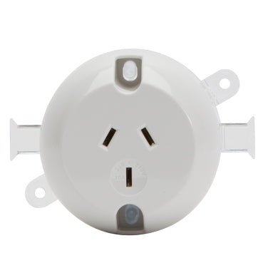 Pdl Socket 3pin 10A surf c/w base — Scott Electrical