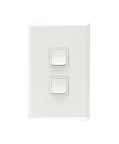 Pdl Double gang sw 16A/20A White