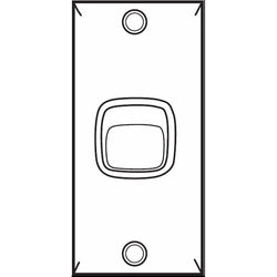 Legrand HPM Single gang 10A arch White