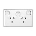 Legrand HPM Double outlet 10A & sw H White