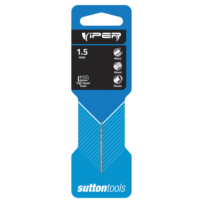 SUTTON 1.50 JOBBER DRILL P/P VIPER