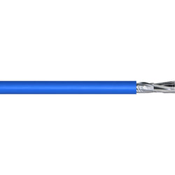 Firstflex 4 PAIR x 0.5mm SPVC OVERALL FOIL SCREEN BLUE Cable