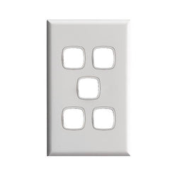 Legrand HPM Grid & plate only 5 gang White
