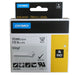 Dymo Rhino Vinyl Black on White 12mm x 5.5m SD18444