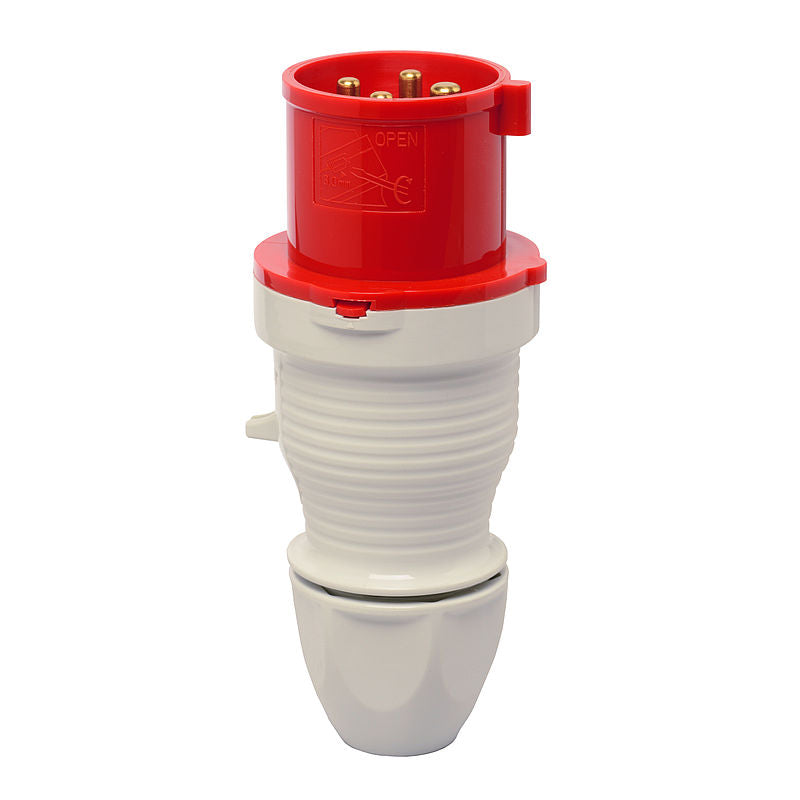 Walther-Werke CeeTyp IP44 Plug - 32 Amp, 4 Pole, 415VAC, Red — Scott ...