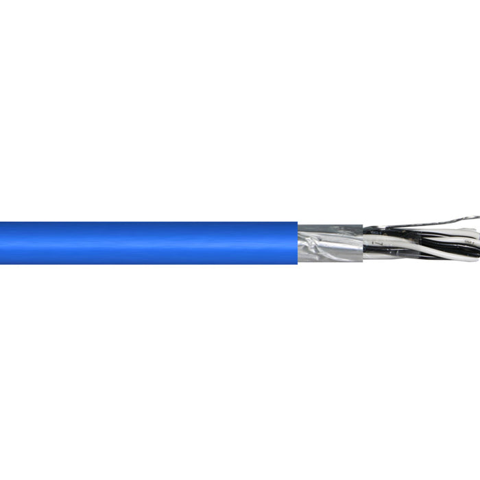 Firstflex 16 PAIR x 1.5mm SPVC OVERALL FOIL SCREEN BLUE Cable