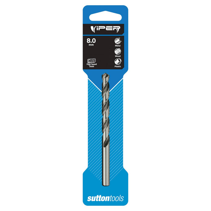 SUTTON 8.00 JOBBER DRILL P/P VIPER