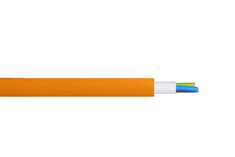 Firstflex 4.0mm 3 core rubber flex Orange