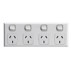 Legrand HPM Four outlet 10A horizontal Whi