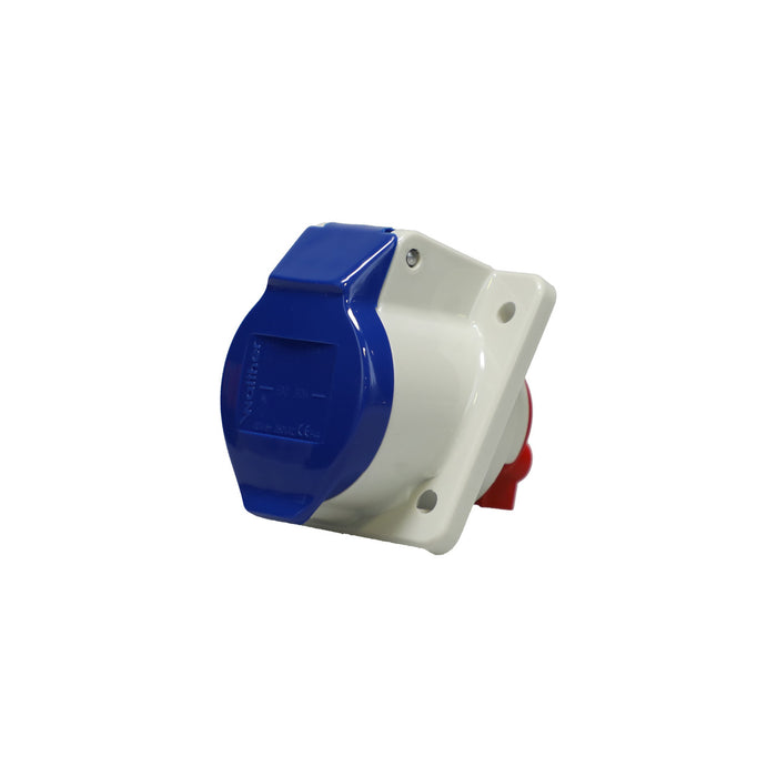 Walther-Werke CeeTyp IP44 Angled Panel Mounted Socket Outlet - 16