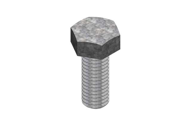 Unistrut 2082737 Screw Hexhead M10X50 ZP