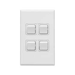Legrand HPM Four gang 10A 114mm square