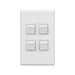 Legrand HPM Four gang 10A 114mm square