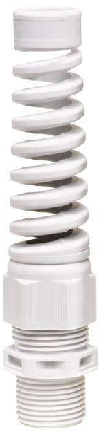 Wiska Spiral Gland with Locknut, grey - M32 - IP68