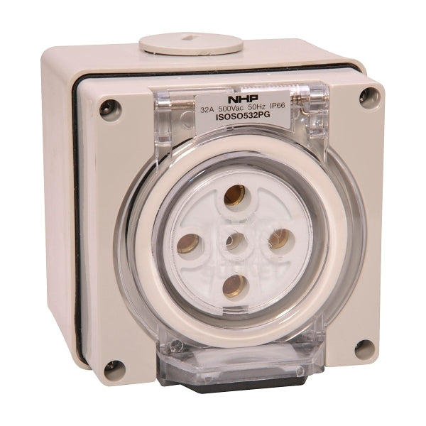 Iso Socket outlet 3PH 5 pin 32A — Scott Electrical