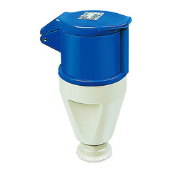 Walther-Werke CeeTyp IP44 Coupler - 16 Amp, 3 Pole, 240VAC, Blue