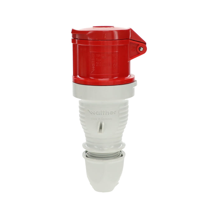 Walther-Werke CeeTyp IP44 Straight Panel Mounted Socket Outlet - 1