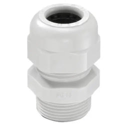 Wiska PG IP68 Gland and Locknut set, PG7, Light Grey